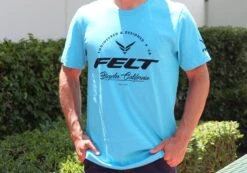 Felt Bicycles Classique Turquoise T-Shirt | Men's -Felt Bicycles Felt T Shirt Classique Turquoise Men 03